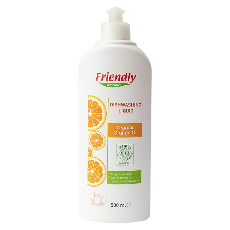 Засіб для миття посуду FRIENDLY ORGANIC Апельсинове масло 500 мл