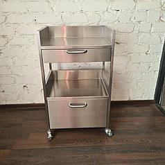 Стіл-тумба косметолога з 2 ящиками на 2 полиці (540) Ст2Я-2П-540 (стіл інструментальний стіл маніпуляційний)