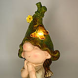 Декоративна фігурка Engard "Емілі", 20,5х19,5х40 см на сонячній батареї (AW-69), фото 7