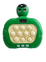 Поп Іт електронна іграшка антистрес Халк Pop it Fast Push