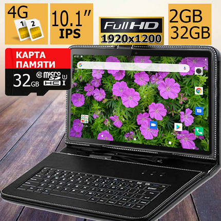 Планшет-телефон Hoozo X1001 Full HD 32Gb LTE Jet Black + Чохол-клавіатура + Карта пам'яті 32ГБ !, фото 1