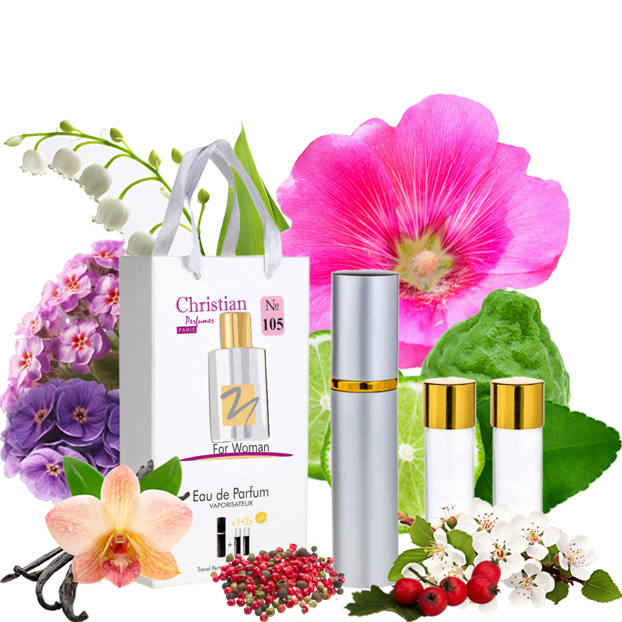Подарунковий набір парфумерії 3x12 ml Christian for women K-155w No 105