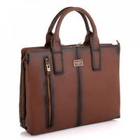 Чоловічий шкіряний портфель GIORGIO FERRETTI - SHIGF2019182-brown