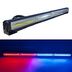 Автомобільний Led ДХО стробоскоп синьо червоного кольору 12-24 вольт 60 см
