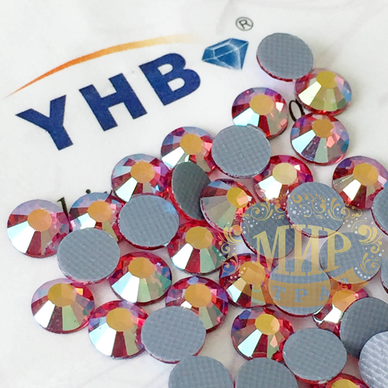 

Стразы YHB Lux, цвет Rose AB, HF, ss20 (4,8-5мм), 100шт