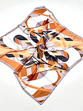 Легка хустка Asare 90*90 см коричнева