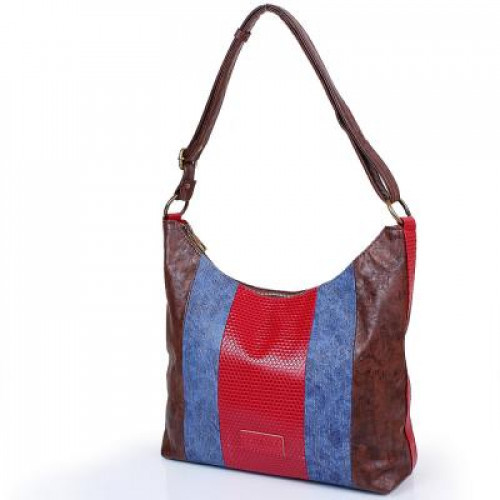 Жіноча сумка з якісного шкірозамінника LASKARA   - LK10187-brown