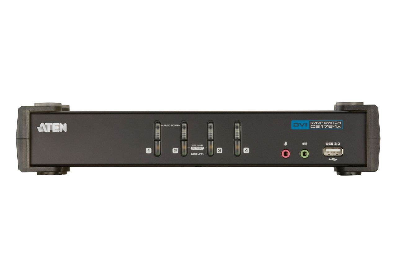 KVM перемикач ATEN CS1764A 4-портовий USB DVI/Audio KVMP | Б/В