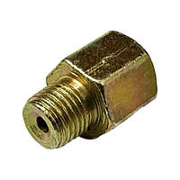 Перехідник різьб. з M12*1.25 на M10*1.25 (наруж.12-внутр.10-циліндри) Волга,Газель (вир-во Україна)
