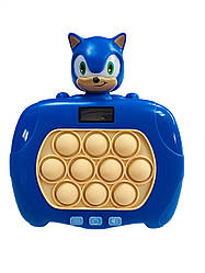 Поп Іт електронна іграшка антистрес Pop it Quick Push Led Version Сонік