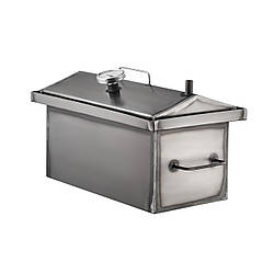 Коптильня гарячого копчення "S" сталь 1.2мм, 2 яруси та 3 гачки, з термометром Gorillas BBQ