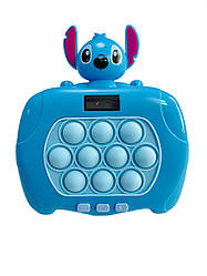 Поп Іт електронна іграшка антистрес Pop it Quick Push Led Version Стіч