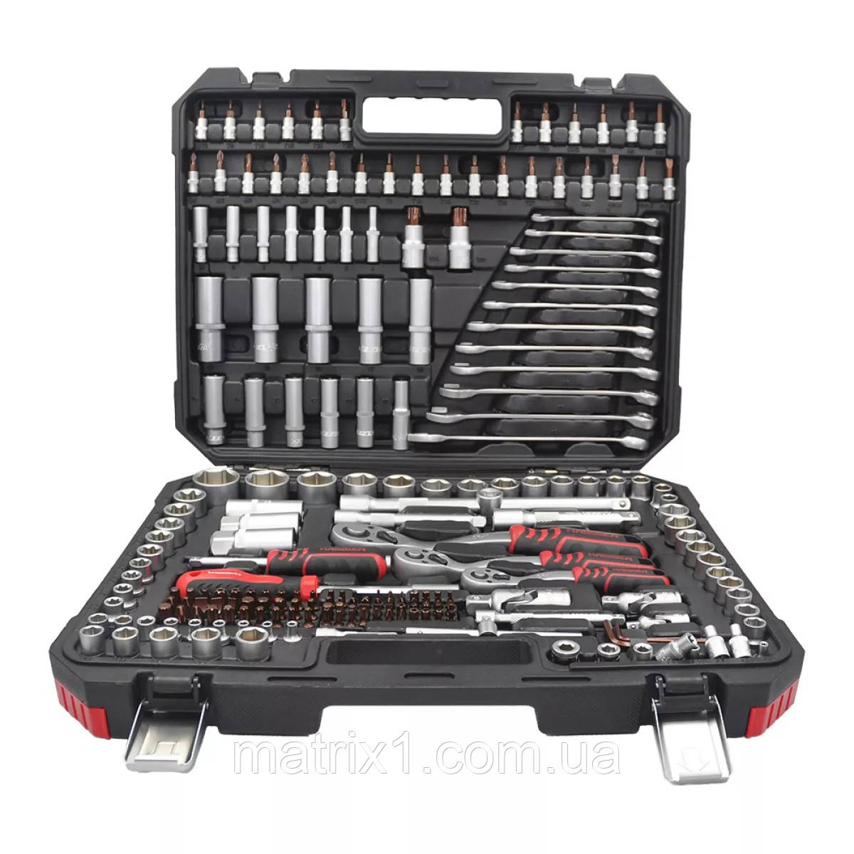 Набір інструментів професійний 1/2" і 3/8" і 1/4" 216 од. Haisser 128621