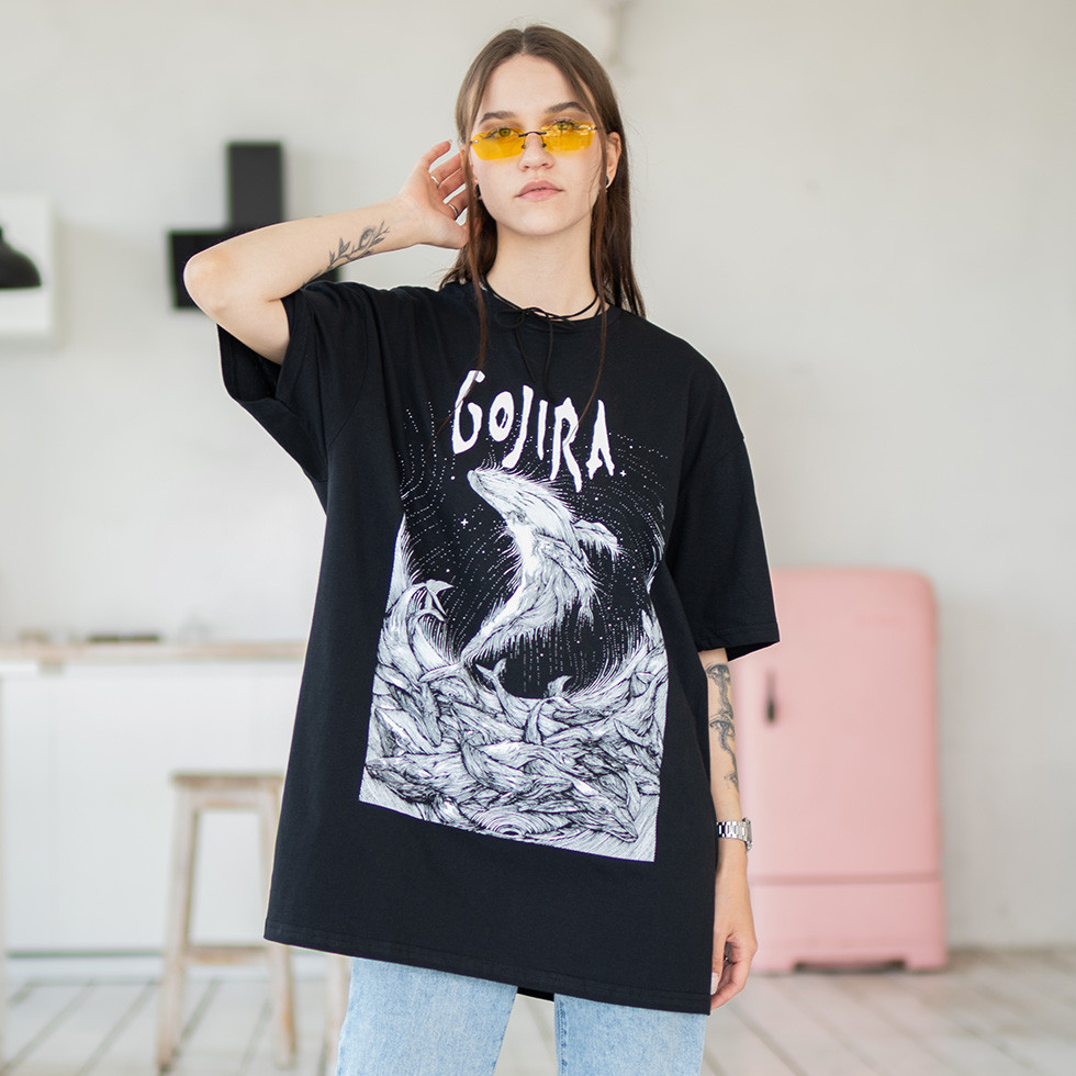 Футболка RWB - Gojira - Woodblock Whales