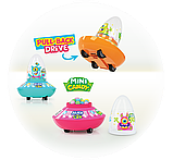 Цукерка JOHNY BEE® Alien Car 12шт/дисп, фото 3