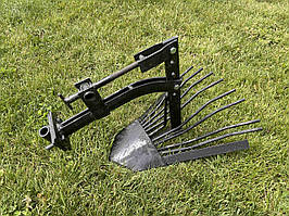Картоплекопалка (лапа-копалка) з зчіпкою для повітряного мотоблока