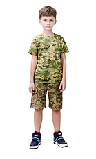 Костюм дитячий жилет шорти футболка ARMY KIDS Скаут камуфляж Піксель, фото 3