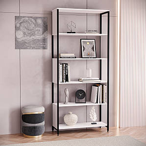 Стелаж для дому в стилі лофт, стелаж лофт, книжковий стелаж лофт для дому N-18