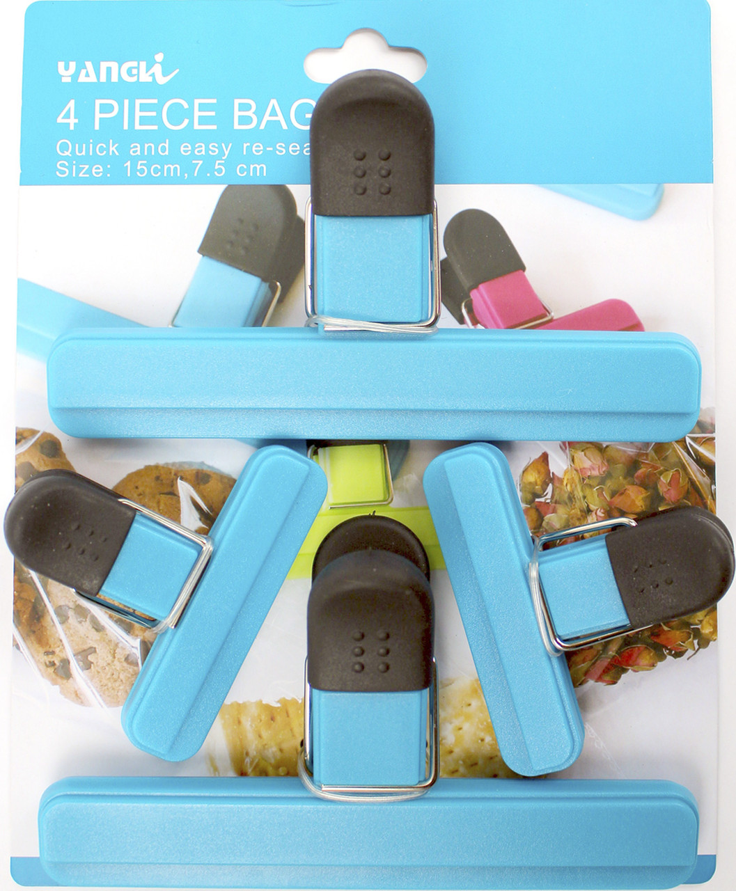 Кліпси для пакетів 5,5х8,5см (4шт) №R89226(36)(144), фото 1