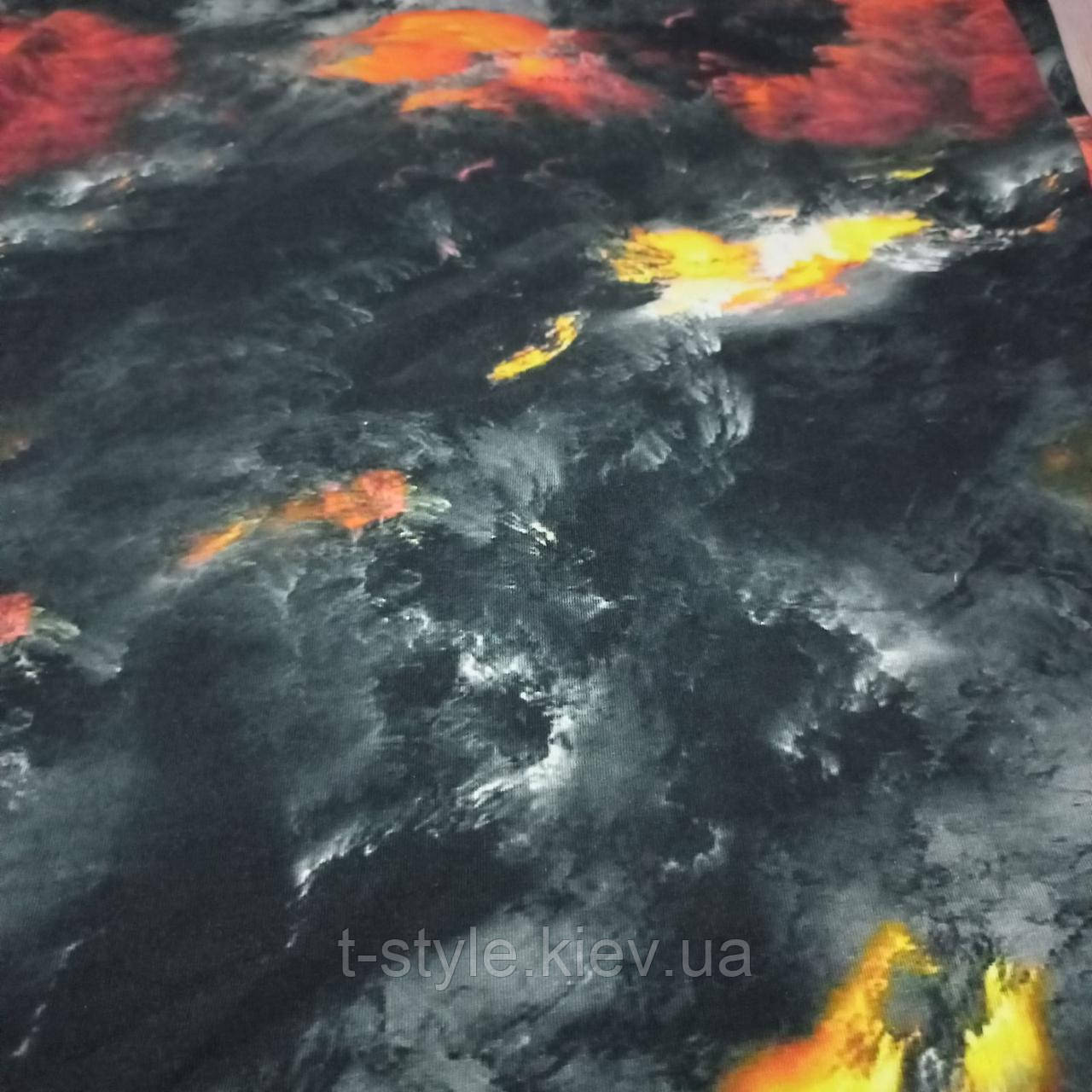 Відріз тканини стрейчкулір цифровий друк, фото 1