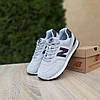 Жіночі кросівки New Balance 574 Grey Blue (Сірі) Нью Баланс 574 повсякденні замша сітка демісезон, фото 4