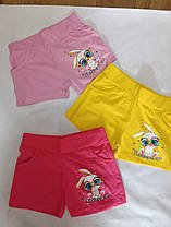 Шорти дитячі на дівчат р 3-7 років Зайка