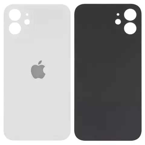 Задня панель корпуса для iPhone 12, потрібно знімати скло камери, біла small hole, фото 1