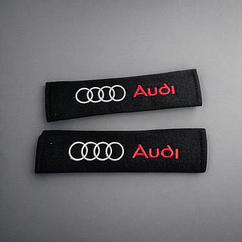 Чохол на ремінь безпеки з логотип Audi 2шт