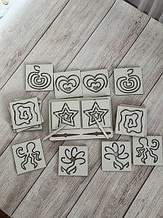 Міжполустурні дошки (дидактичні карти). Монтессорі. Розвиваюча дошка для дітей. Міжполушарні дошки.