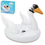Надувний плотик Білий лебідь Intex 56287 (194 x 152 x 147см, ремкомплект) | Надувна платформа, фото 4