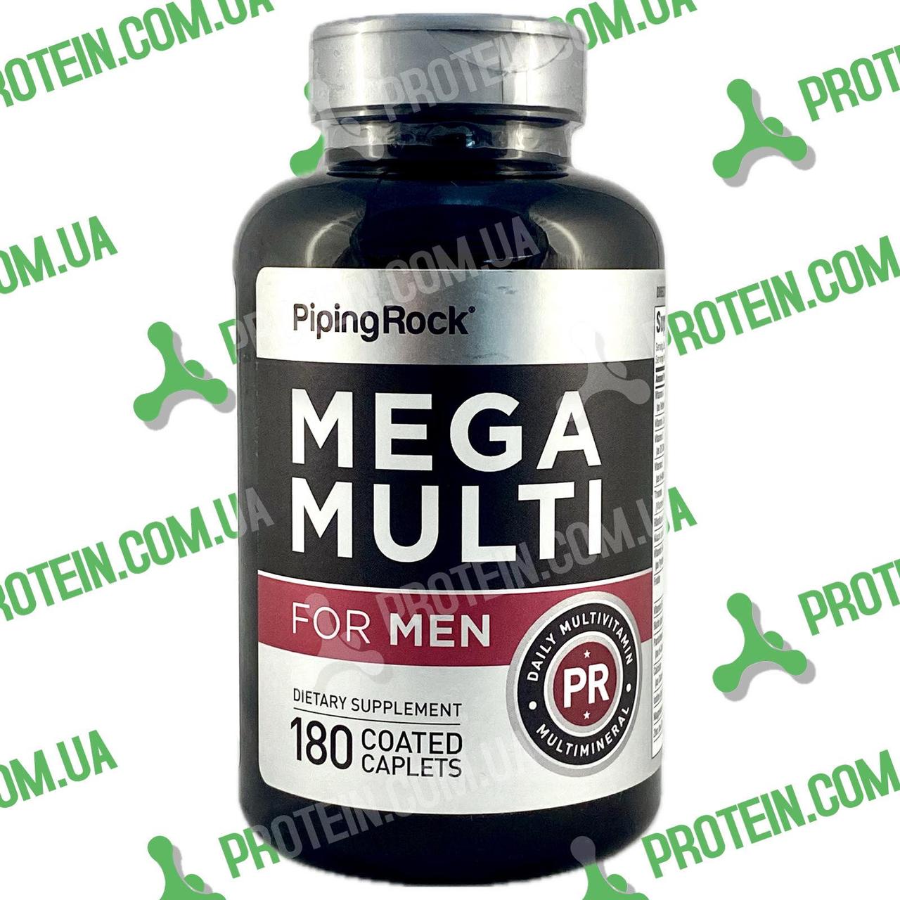 Вітаміни Чоловічі Piping Rock Mega Multi for Men 180 таб (аналог Optimum Nutrition Opti-Men)