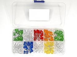 Набір світлодіодів 6 кольорів діаметр 5 мм 200 шт