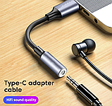 Перехідник адаптер Xiaomi 12T Mi Pad 5 Pro Poco F5 ZTE Nubia Pro USB Type-C на AUX USB Female Adapter мама 3.5, фото 8