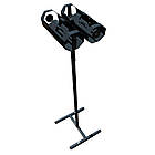 Подвійна стійка для пакетів, підставка для пакетів торгова, тримач пакетів підлоговий, фото 3