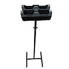 Подвійна стійка для пакетів, підставка для пакетів торгова, тримач пакетів підлоговий, фото 4