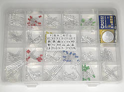 Набір світлодіодів 6 кольорів діаметр 3 мм 240 шт