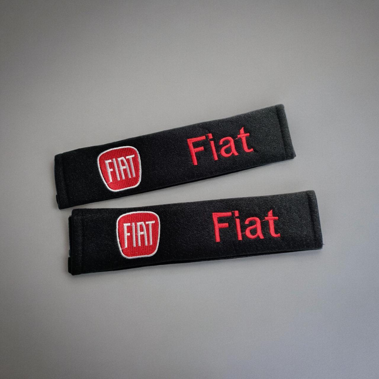 Чохол на ремінь безпеки з логотип Fiat 2шт, фото 1