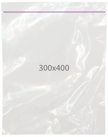 Пакет з застібкою Zip-lock розмір 30x40 100шт./уп., фото 1