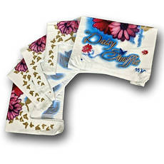 Пакет майка з малюнком поліетиленова 29х46 GS "Daisy Shuffle" біла 250 шт/уп., фото 3