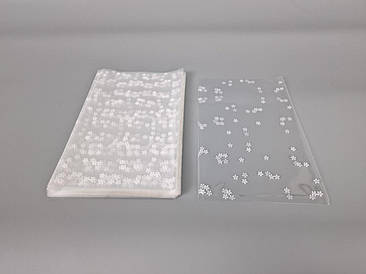 Пакет із малюнком для пакування подарунків (15*25) No381 (2) "Ромашка" (100 шт.)