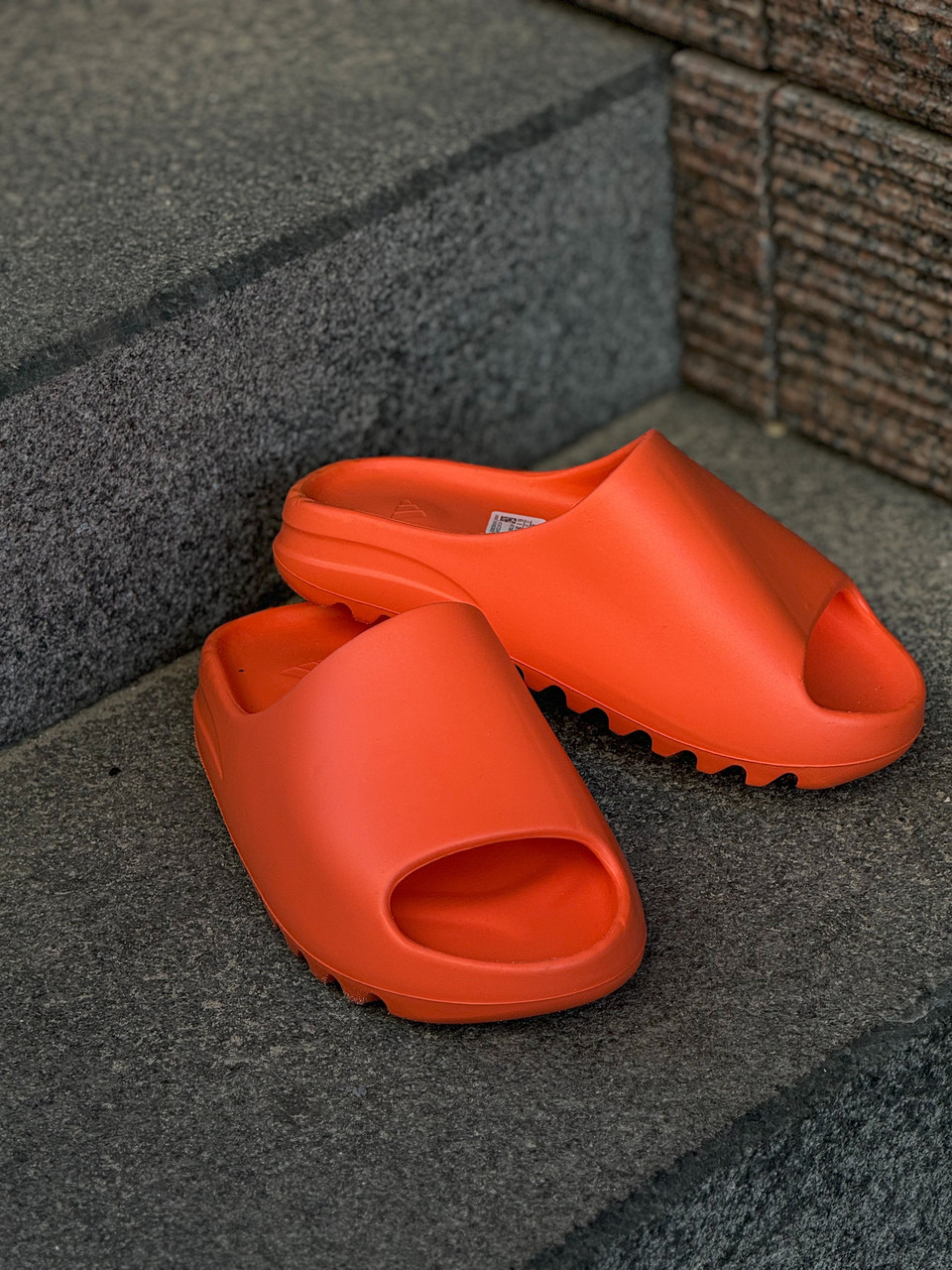 Тапочки женские Adidas Yeezy Slide "Enflame Orange" / GZ0953, фото 1