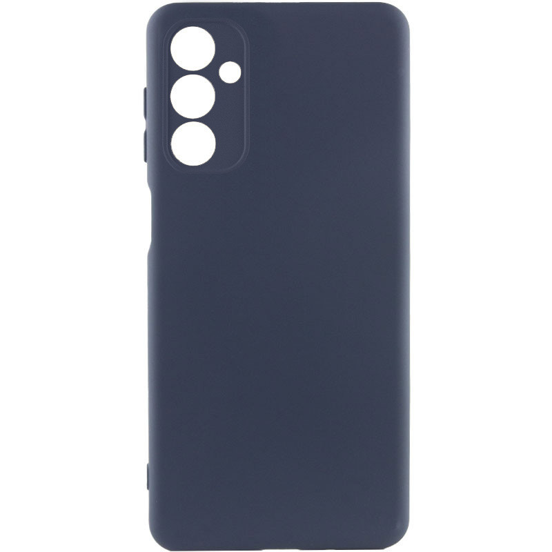 Чохол GETMAN Liquid Silk Full Camera для Samsung Galaxy A26 5G | TPU + Мікрофібра Синій / Midnight Blue
