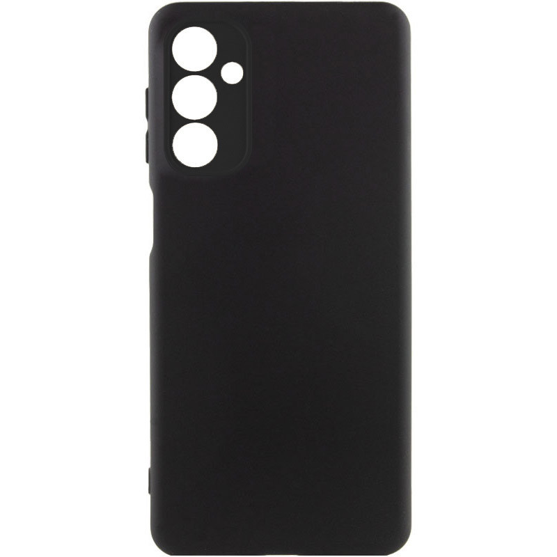 Чохол GETMAN Liquid Silk Full Camera для Samsung Galaxy A16 5G | TPU + Мікрофібра Чорний / Black, фото 1