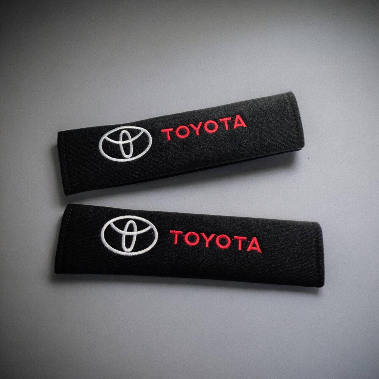 Чохол на ремінь безпеки з логотип Toyota 2шт, фото 1