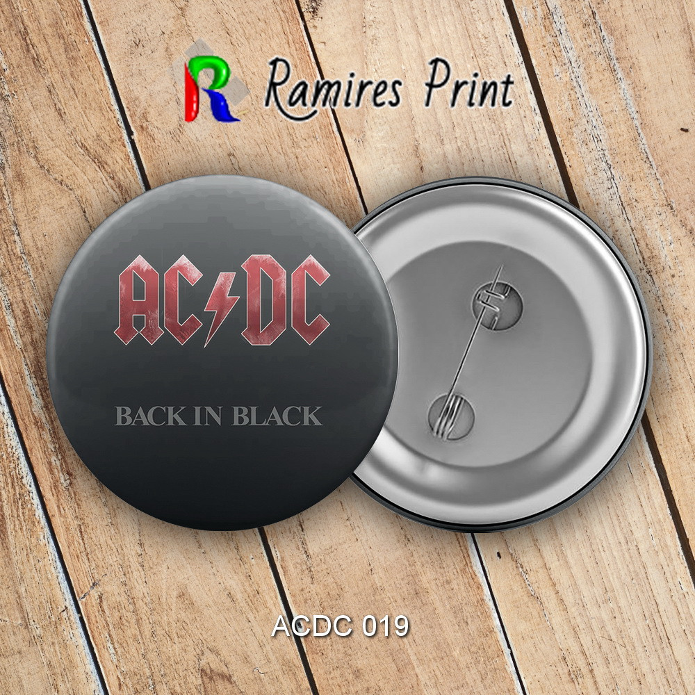 Значок 44 мм рок AC/DC 019