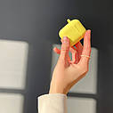Чехол Silicone Shock-proof case for Airpods 1/2 yellow, фото 5