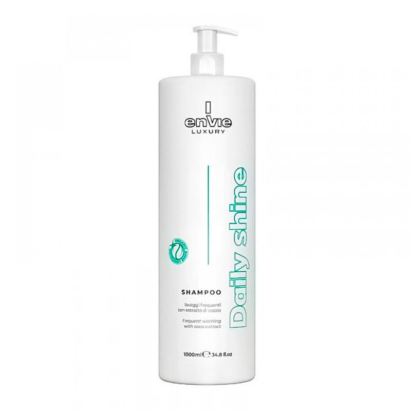 Шампунь Envie Daily Shine Shampoo щоденний для блиску волосся з кокосовим маслом, 1000 мл