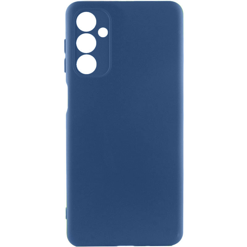 Чохол GETMAN Liquid Silk Full Camera для Samsung Galaxy A26 5G | TPU + Мікрофібра Синій / Navy Blue