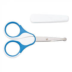 Ножиці безпечні Baby-Nova з ковпачком, сині (Бебі-нова) 33338/2