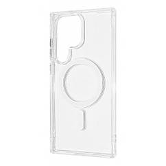 Чехол WAVE Clear Case (PC+TPU) with Magnetic Ring Samsung Galaxy S22 Ultra clear